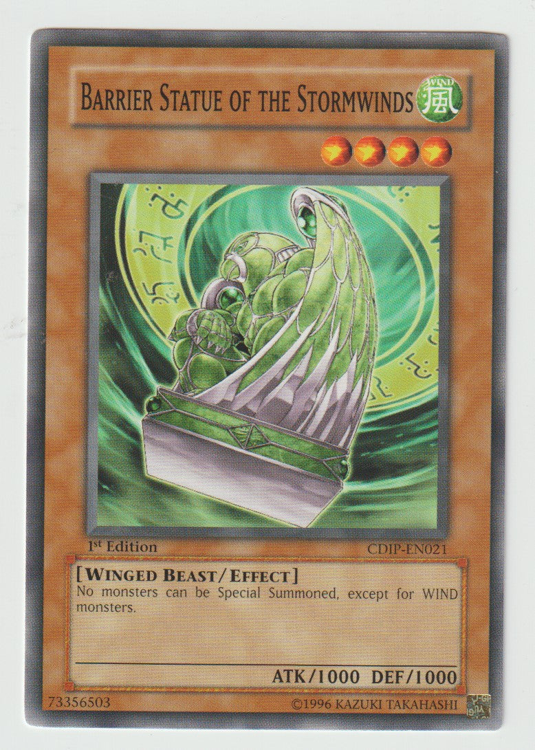 2006 Yu-Gi-Oh! Cyberdark Impact #CDIP-EN021 Barrier Statue of the Stormwinds