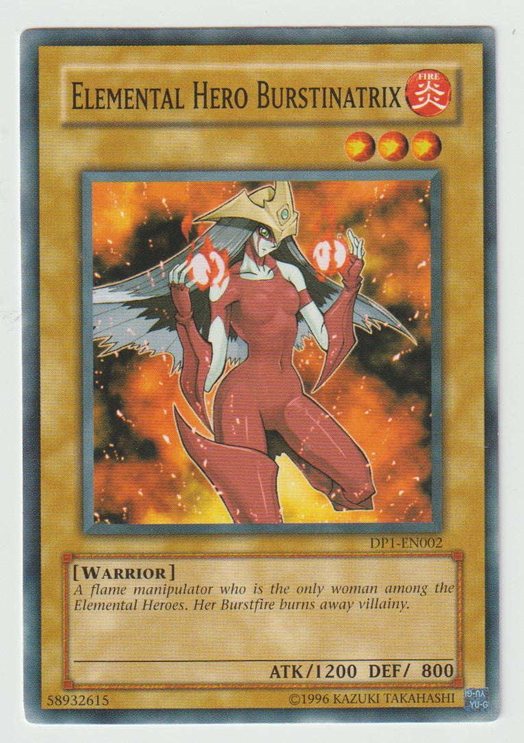 2006 Yu-Gi-Oh! Duelist Pack 1: Jaden Yuki #DP1-EN002 Elemental Hero Burstinatrix