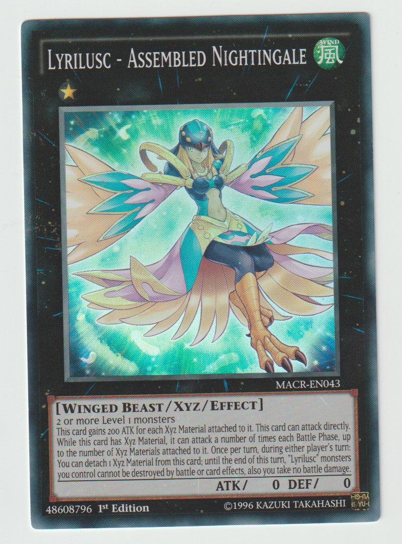 2017 Yu-Gi-Oh! Maximum Crisis 1st Ed. #MACR-EN043 Lyrilusc - Assembled Nightingale