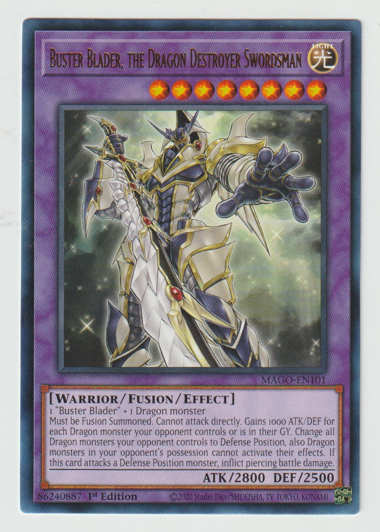 2020 Yu-Gi-Oh! Maximum Gold 1st Ed. #MAGO-EN101 Buster Blader, the Dragon Destroyer Swordsman