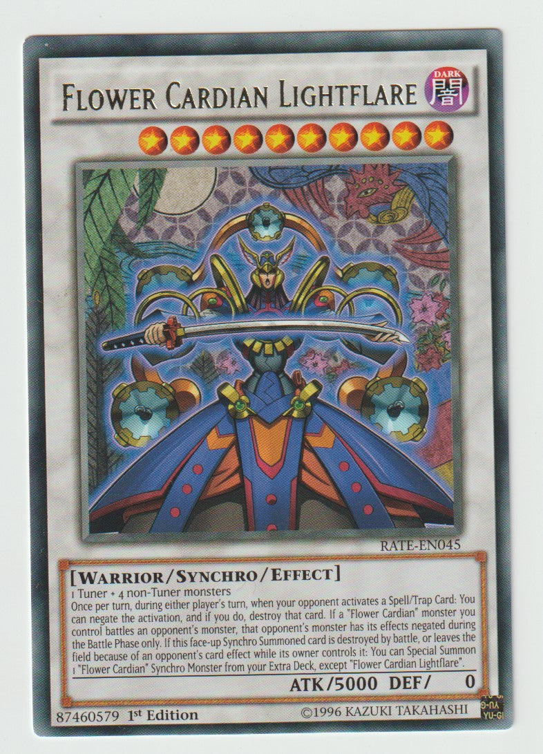 2017 Yu-Gi-Oh! Raging Tempest 1st Ed. #RATE-EN045 Flower Cardian Lightflare