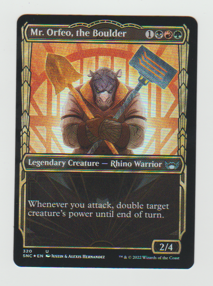 Streets of New Capenna Mr. Orfeo, the Boulder Showcase Foil