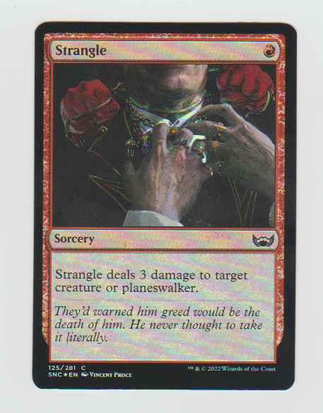 Streets of New Capenna Strangle Foil