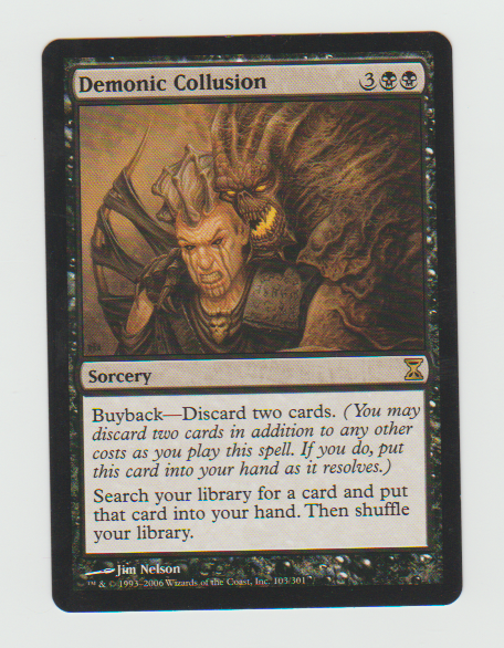Time Spiral Demonic Collusion