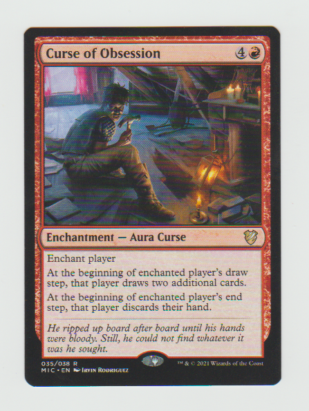 Innistrad Midnight Hunt Commander Curse of Obsession