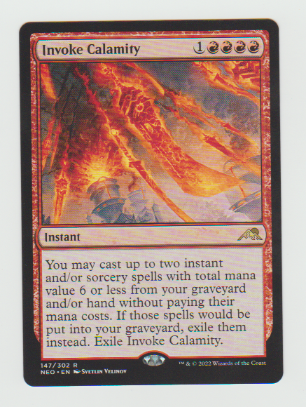 Kamigawa Neon Dynasty Invoke Calamity