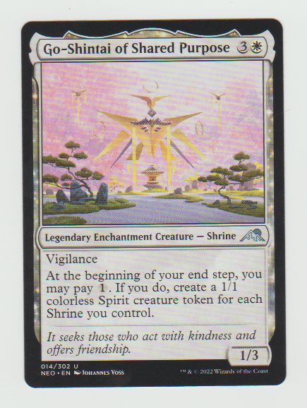 Kamigawa Neon Dynasty Go-Shintai of Shared Purpose