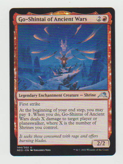 Kamigawa Neon Dynasty Go-Shintai of Ancient Wars