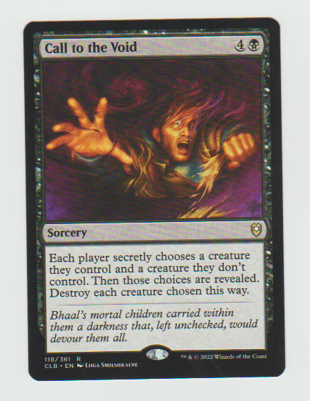 Commander Legends: Battle for Baldur's Gate Call to the Void