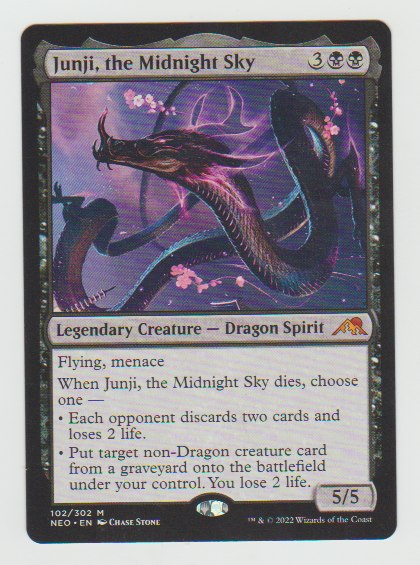 Kamigawa Neon Dynasty Junji, the Midnight Sky