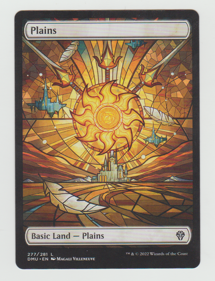 Dominaria United Stained Glass Plains (277)