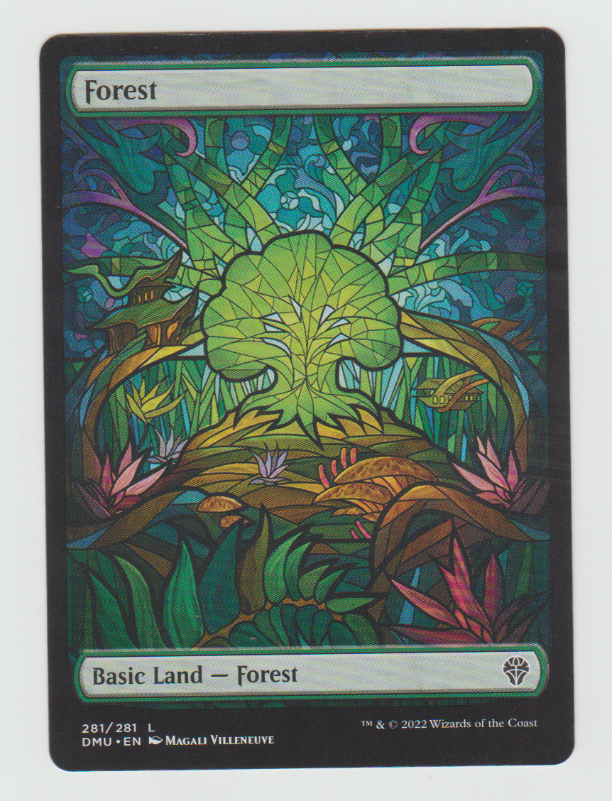 Dominaria United Stained Glass Forest (281)