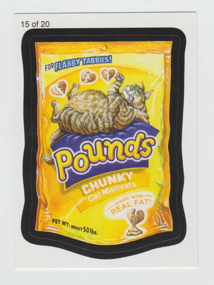 Wacky Packages Series 7 Wack-O-Mercials #15 Pounds