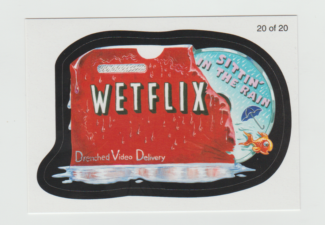 Wacky Packages Series 7 Wack-O-Mercials #20 Wetflix