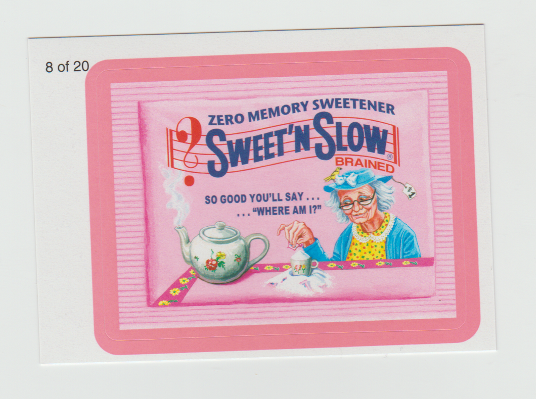 Wacky Packages Series 7 Wack-O-Mercials Red #8 Sweet 'N Slow