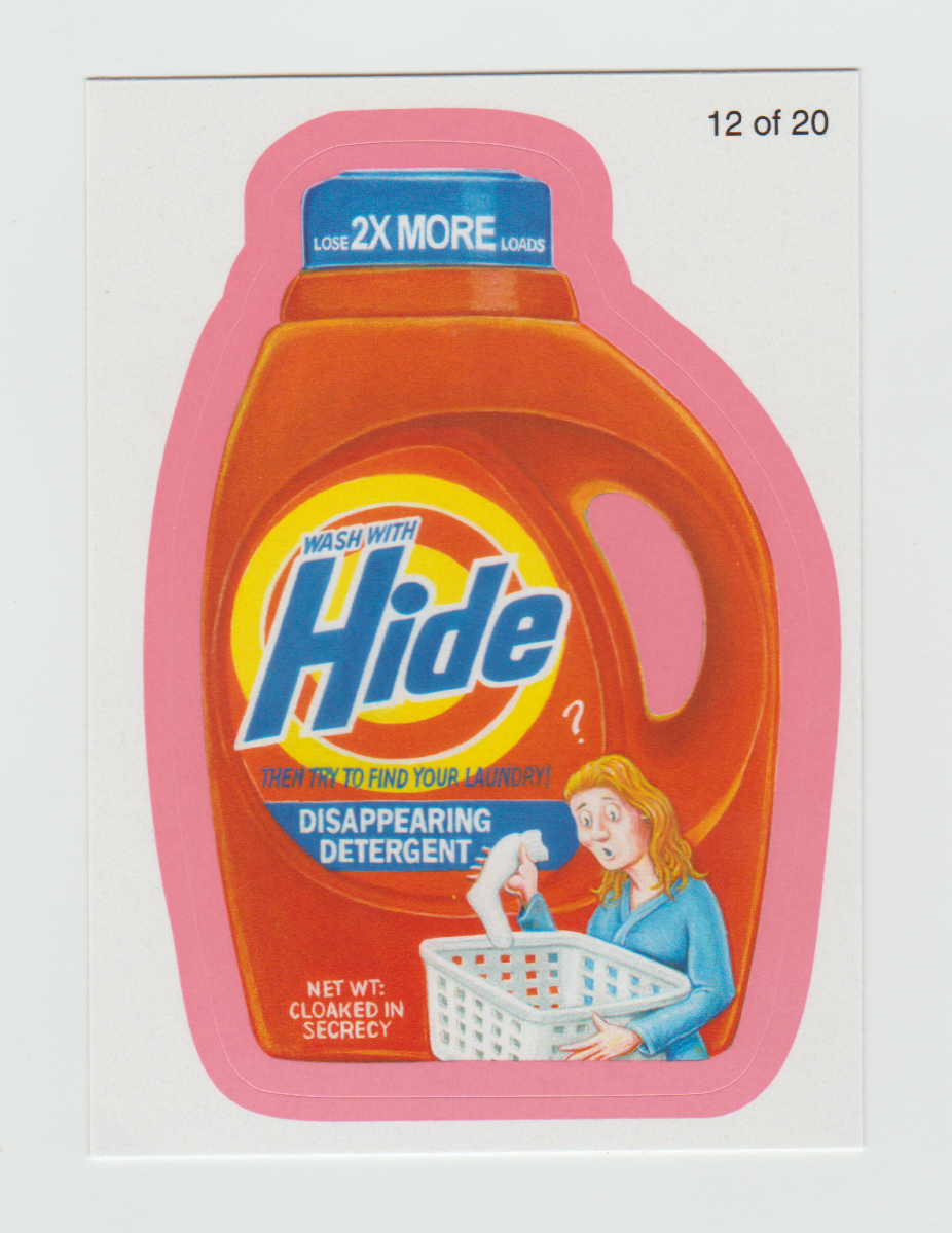 Wacky Packages Series 7 Wack-O-Mercials Red #12 Hide