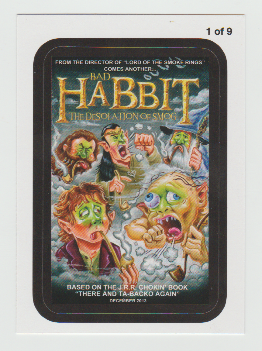 Wacky Packages Series 11 Coming Distractions #1 Bad Habbit The Desolation of Smog