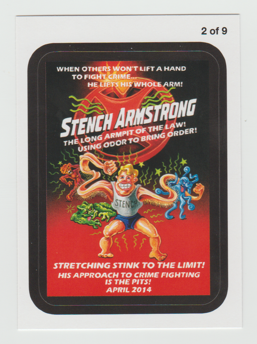 Wacky Packages Series 11 Coming Distractions #2 Stench Armstrong