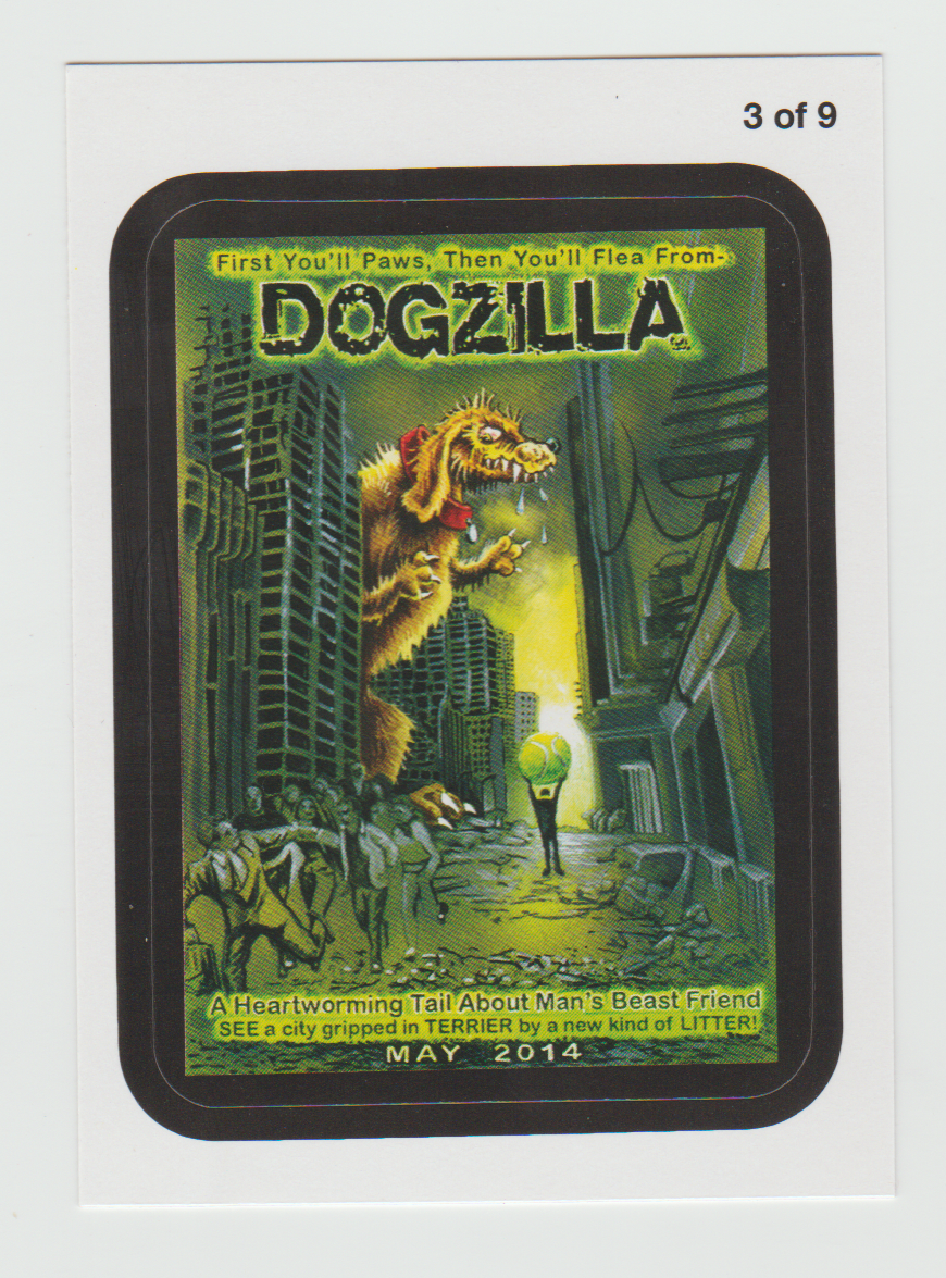 Wacky Packages Series 11 Coming Distractions #3 Dogzilla