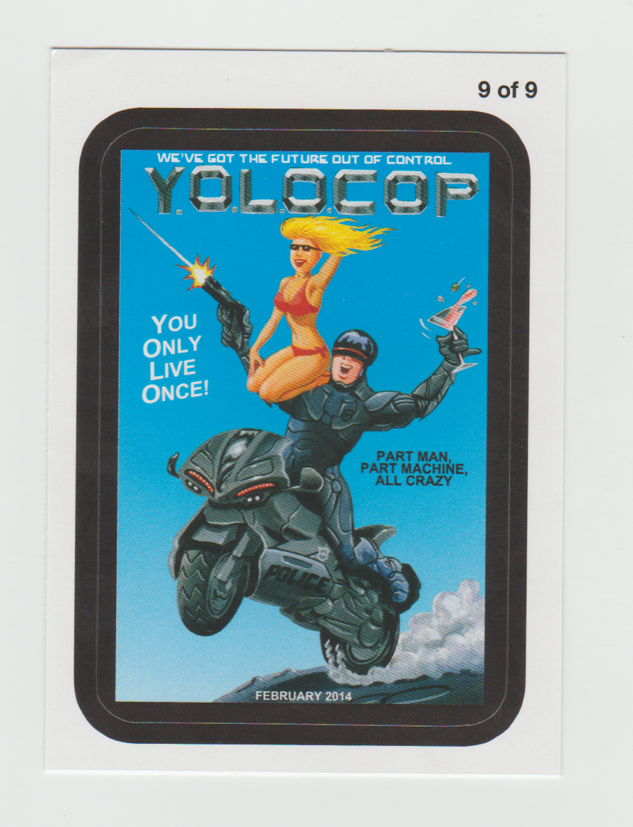 Wacky Packages Series 11 Coming Distractions #9 Yolocop