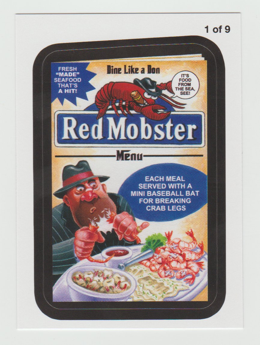 Wacky Packages Series 11 Rude Food #1 Red Mobster