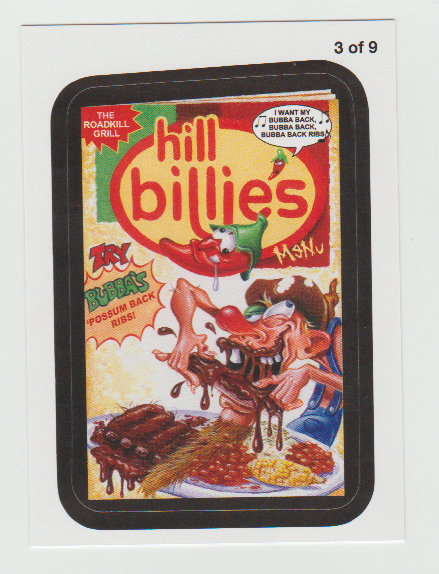 Wacky Packages Series 11 Rude Food #3 Hill Billie's
