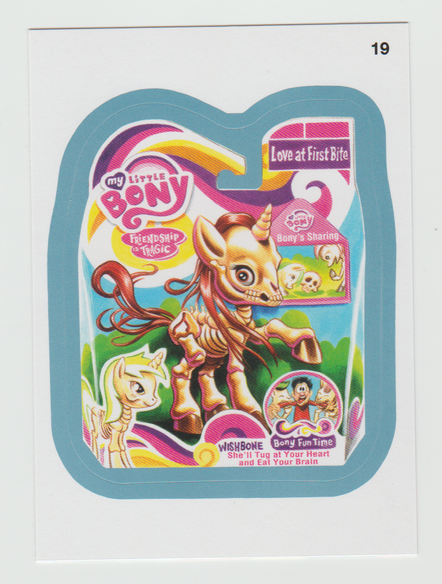 Wacky Packages Series 11 Blue #19b My Little Bony (Horderlands 2 Back)
