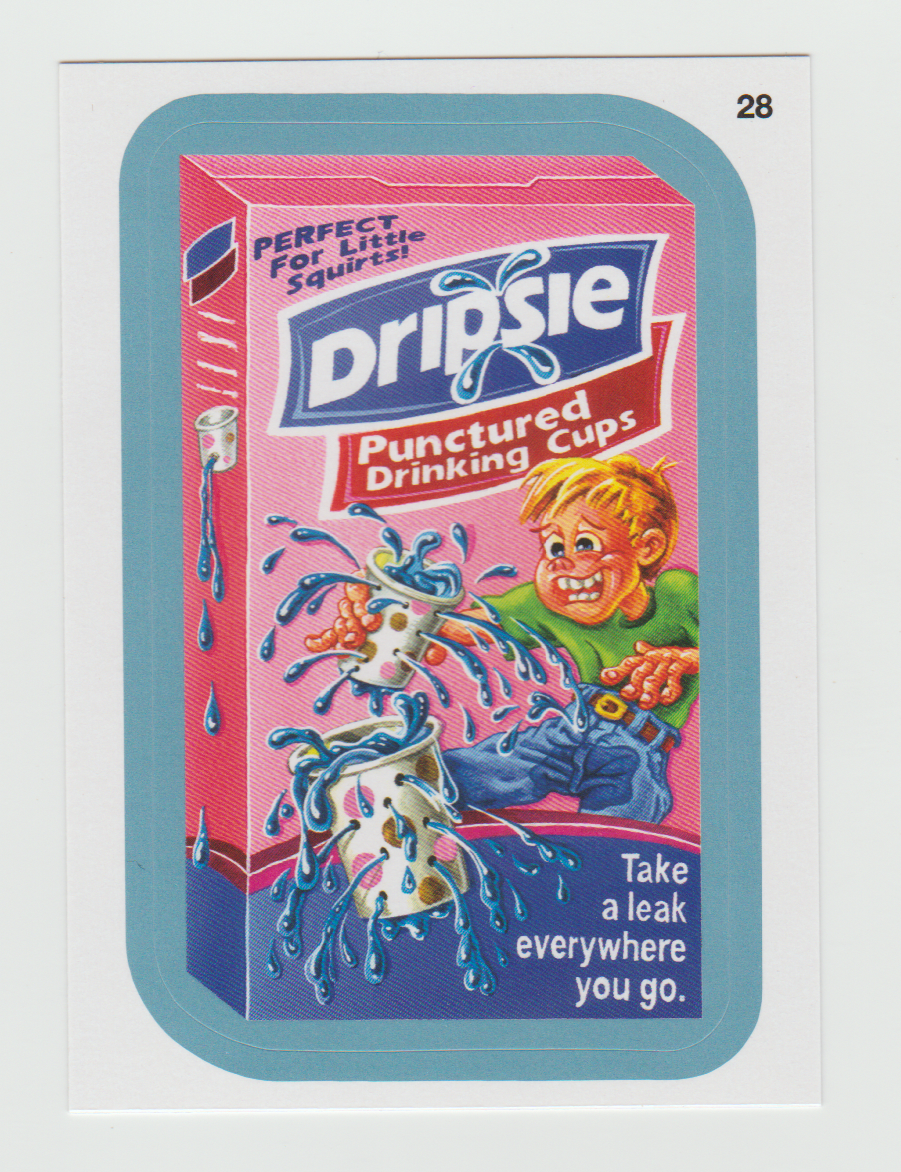 Wacky Packages Series 11 Blue #28a Dripsie (Coupon Back)