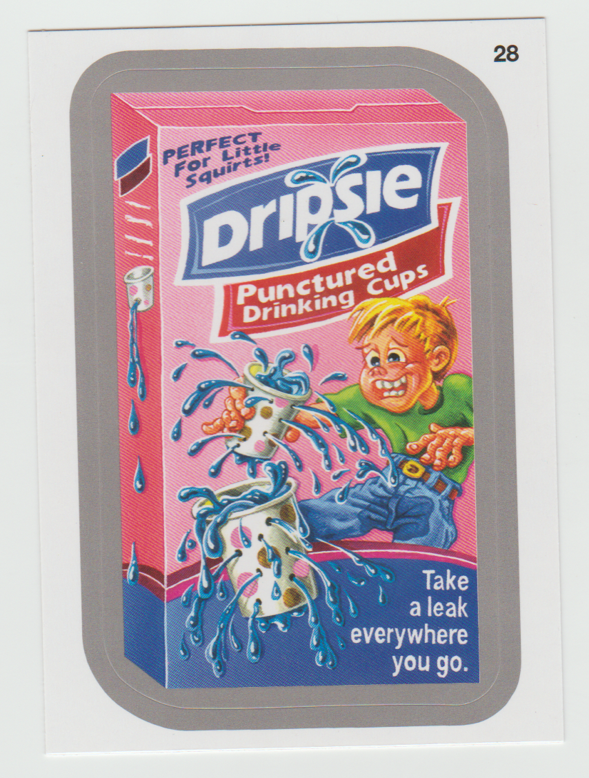 Wacky Packages Series 11 Silver #28a Dripsie (Coupon Back)