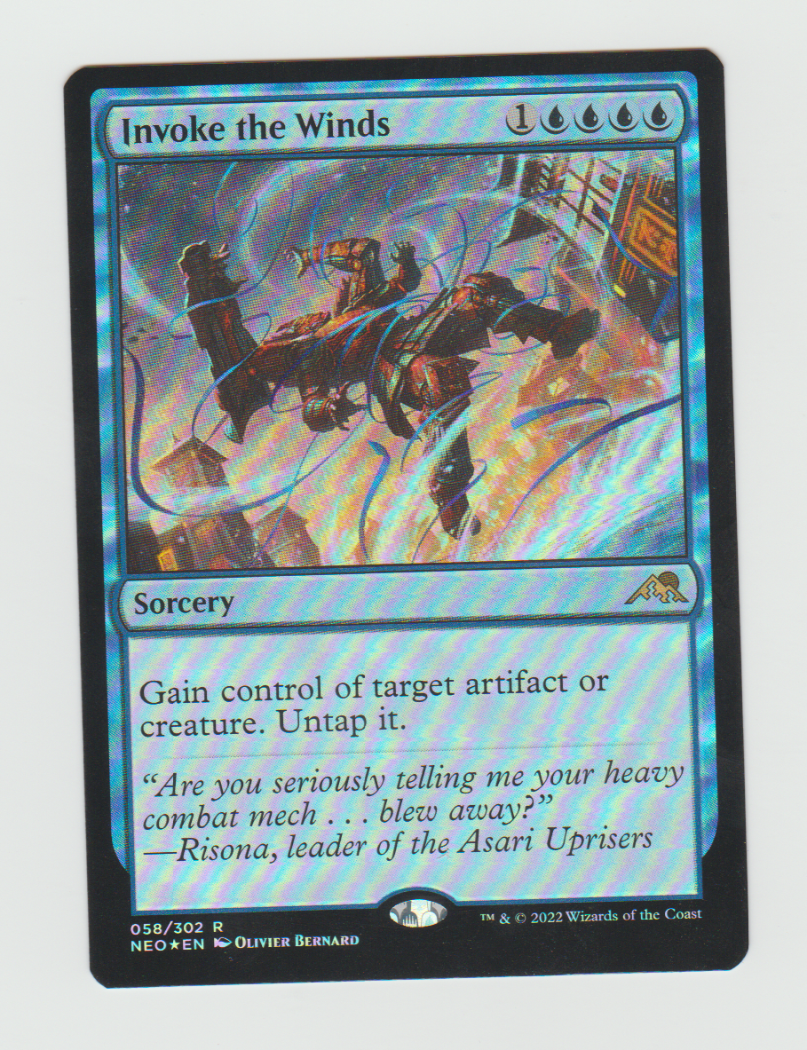 Kamigawa Neon Dynasty Invoke the Winds Foil