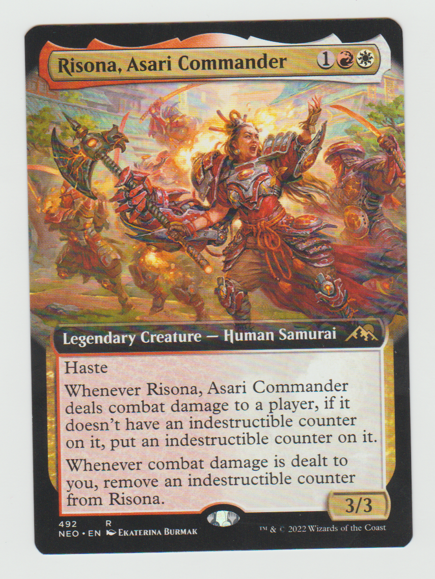 Kamigawa Neon Dynasty Risona, Asari Commander Extended Art