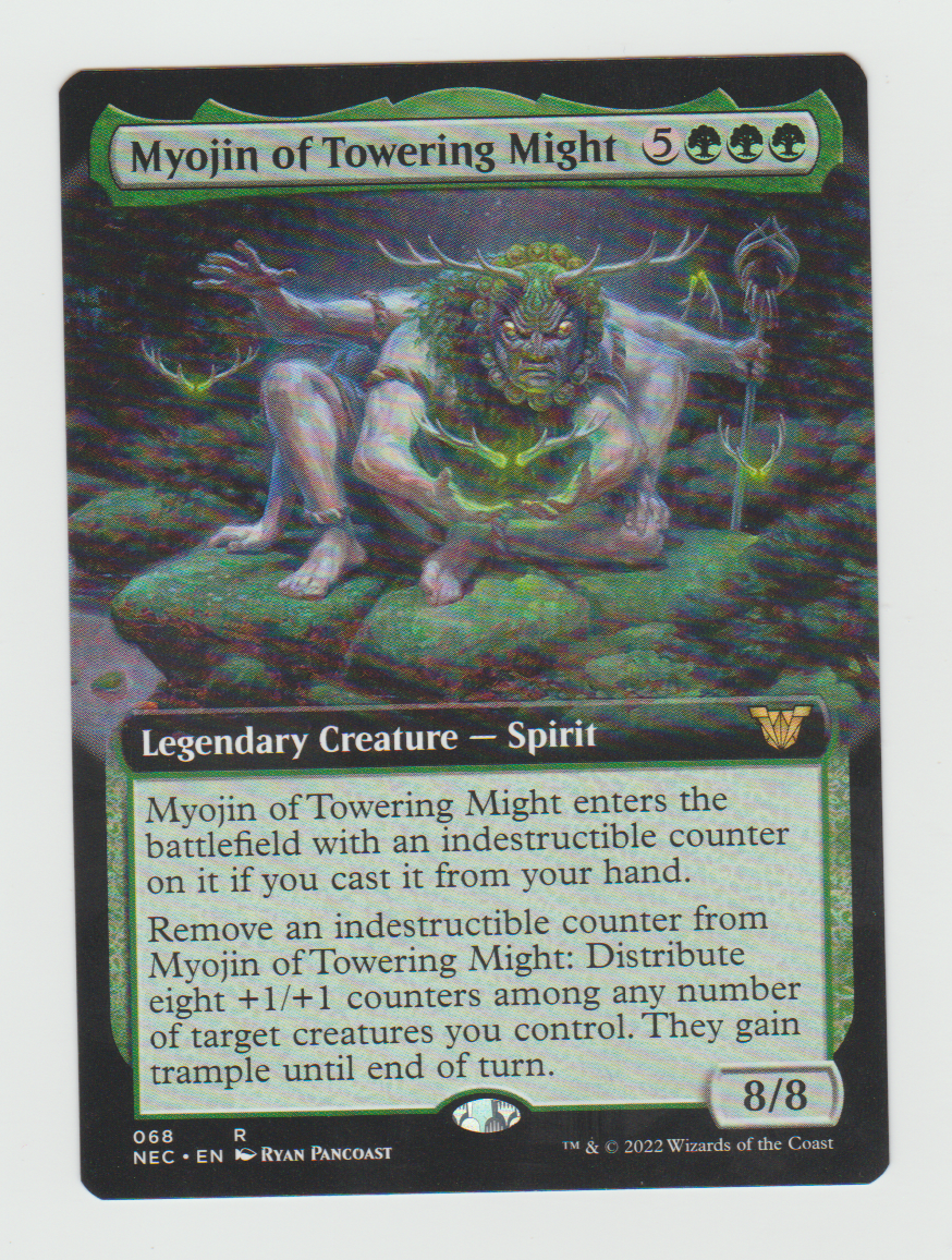 Kamigawa Neon Dynasty Commander Myojin of Towering Might Extended Art