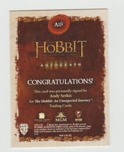 Load image into Gallery viewer, 2014 The Hobbit An Unexpected Journey Autograph #A18 Andy Serkis as Gollum
