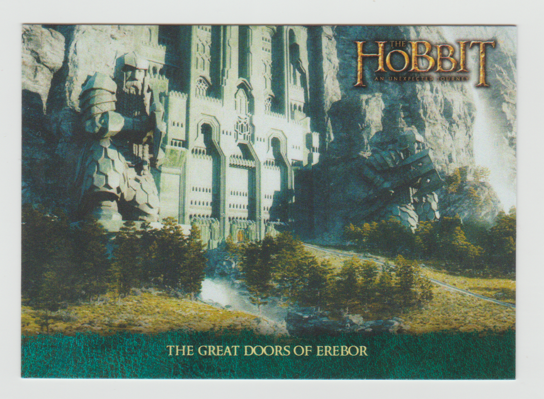 2014 The Hobbit An Unexpected Journey Lonely Mountain Flashbacks #P-02 The Great Doors of Erebor