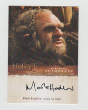 Load image into Gallery viewer, 2015 The Hobbit The Desolation Of Smaug Autographs Mark Hadlow as Dori the Dwarf
