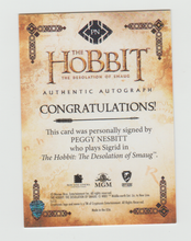 Load image into Gallery viewer, 2015 The Hobbit The Desolation Of Smaug Autographs Peggy Nesbitt as Sigrid

