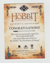 Load image into Gallery viewer, 2015 The Hobbit The Desolation Of Smaug Autographs William Kircher as Bilfur the Dwarf
