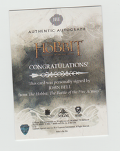 Load image into Gallery viewer, 2016 The Hobbit The Battle Of The Five Armies Autographs John Bell as Bain son of Bard
