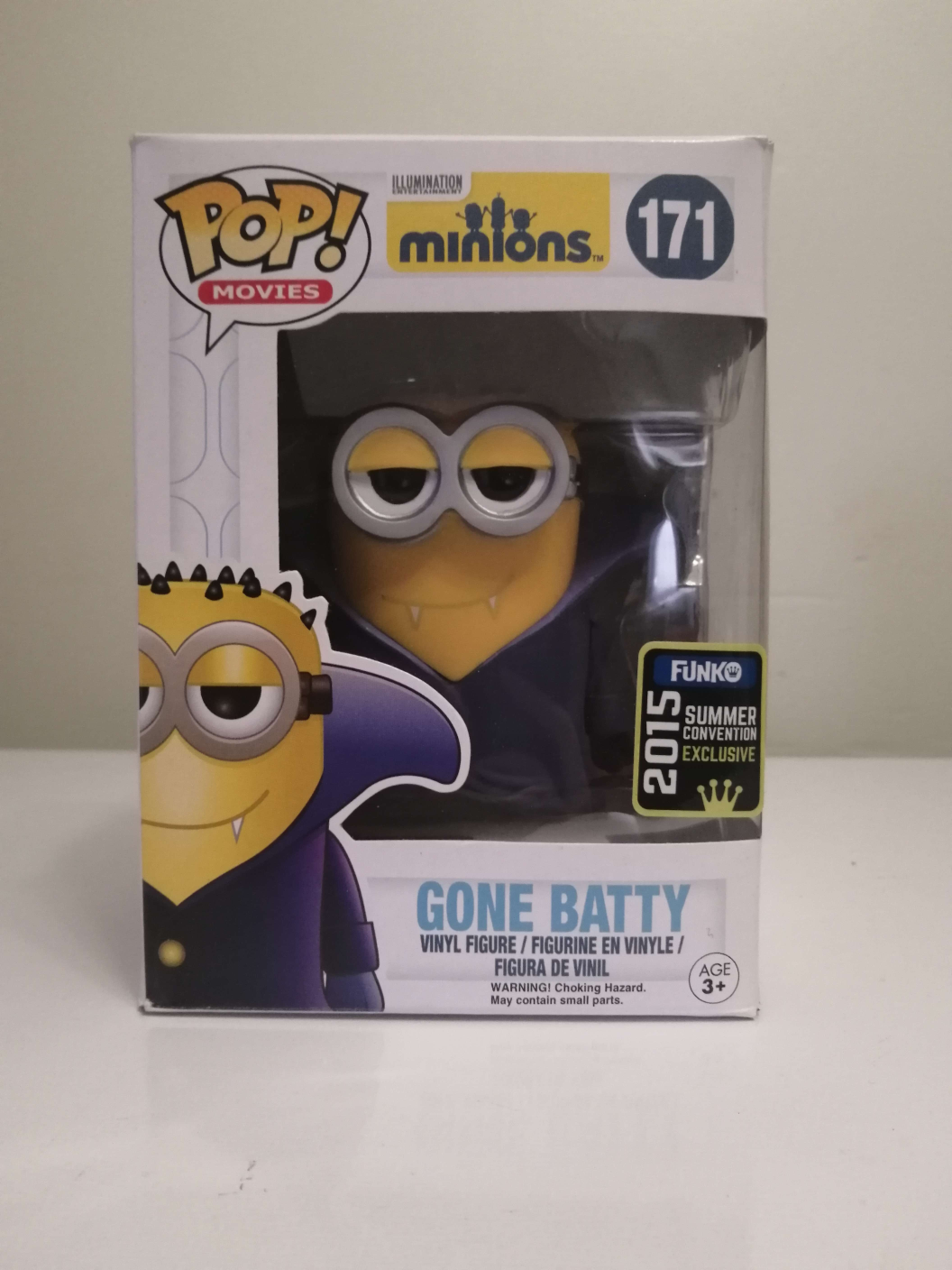 2015 Minions Pop Vinyl #171 Gone Batty