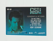 Load image into Gallery viewer, 2004 CSI Miami Series 1 Autographs #MI-A4 Tim Speedle played by Rory Cochrane
