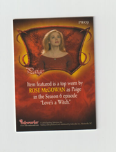 Load image into Gallery viewer, 2004 Charmed Connections Pieceworks #PWC9 Rose McGowan as Paige
