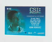 Load image into Gallery viewer, 2005 CSI Miami Series 2 Autographs #MI-B2 Eric Delko played by Adam Rodriguez
