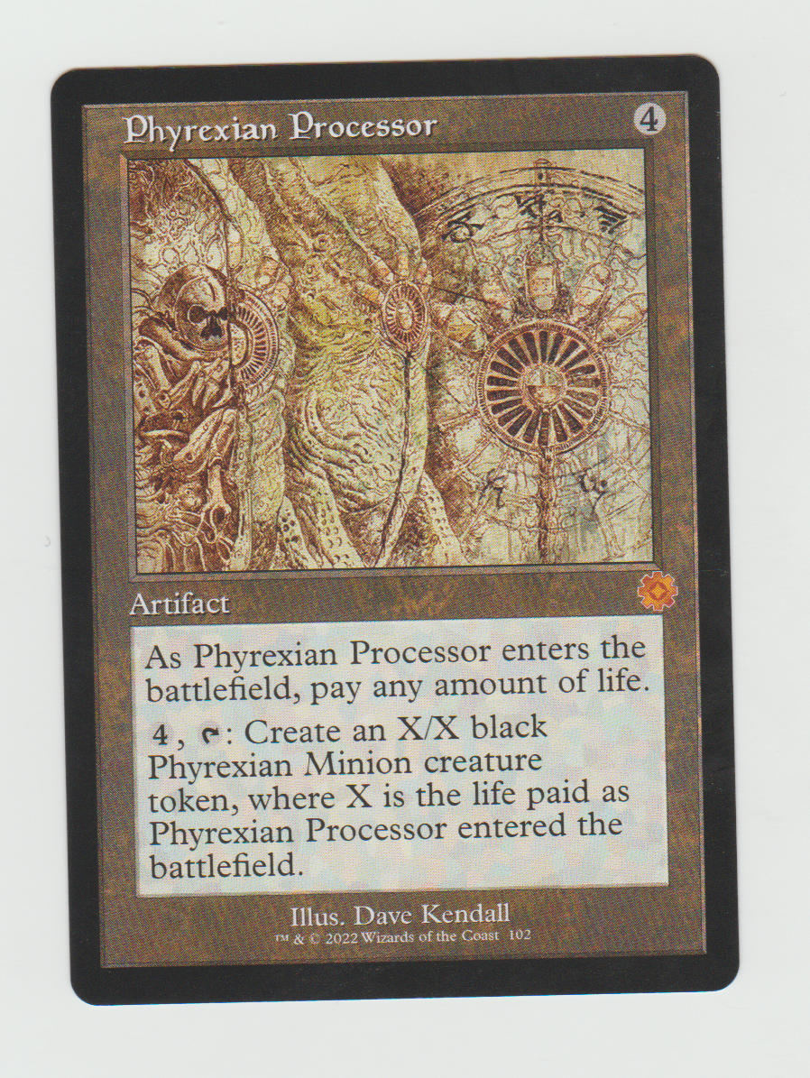 The Brothers' War Retro Artifacts Phyrexian Processor Schematic