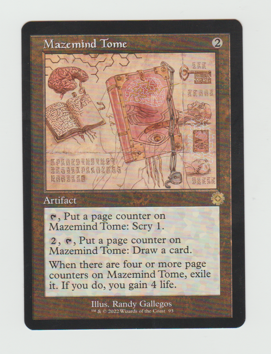 The Brothers' War Retro Artifacts Mazemind Tome Schematic