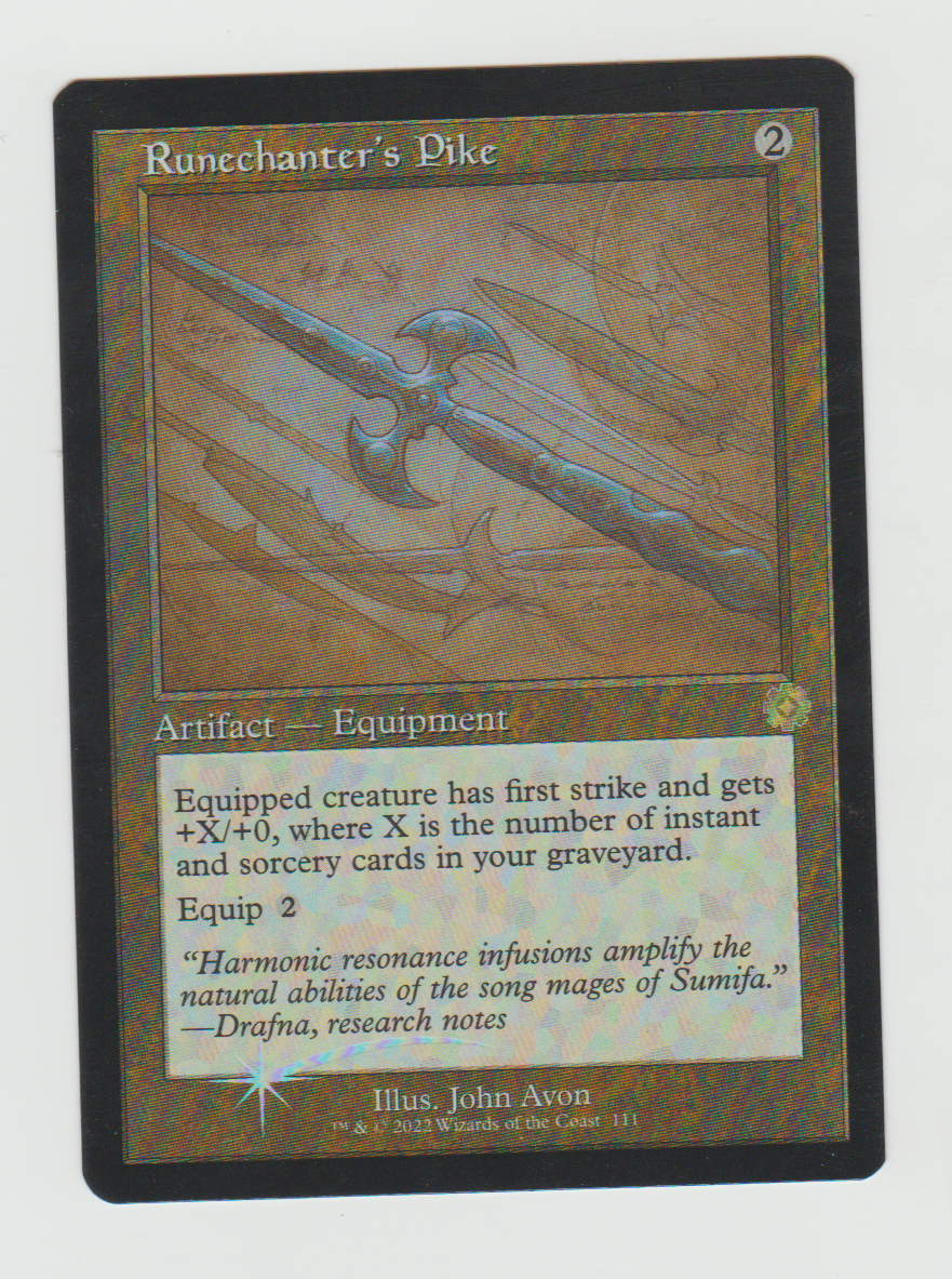 The Brothers' War Retro Artifacts Runechanter's Pike Schematic Foil