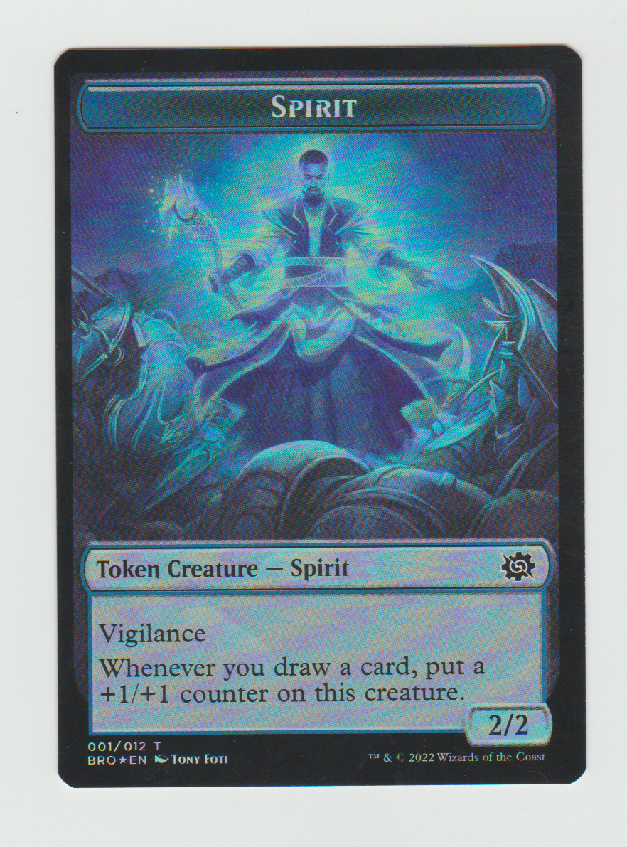 The Brothers' War Tokens Spirit // Powerstone Foil