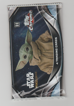 Load image into Gallery viewer, 2022 Topps Star Wars the Mandalorian Chrome Beskar Edition Hobby Card Pack
