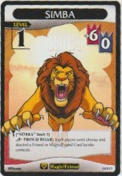 2007 Kingdom Hearts Light & Darkness Level 1 #33/91 Simba